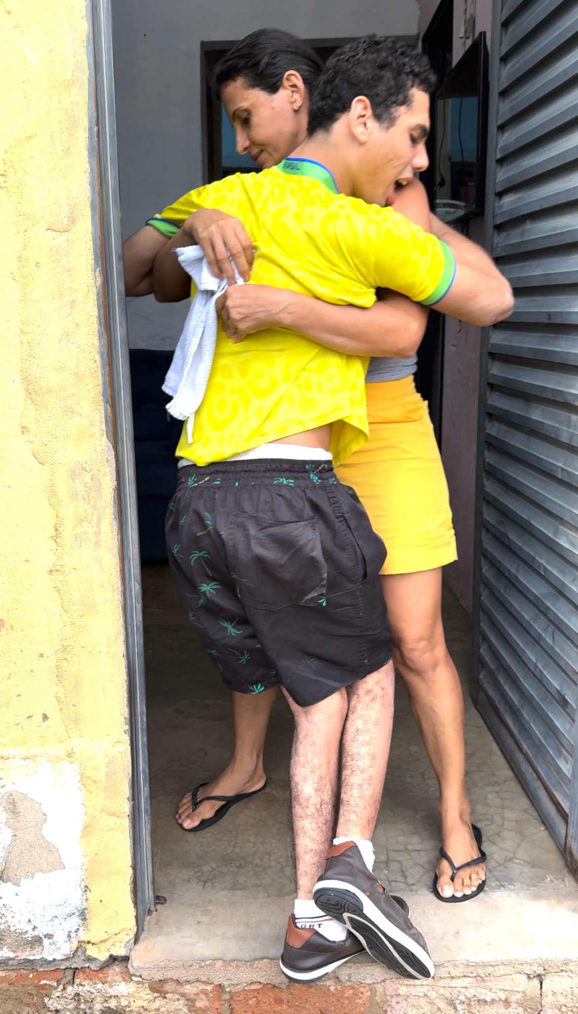 Rotina diária de Suely da Silva e do filho Pedro